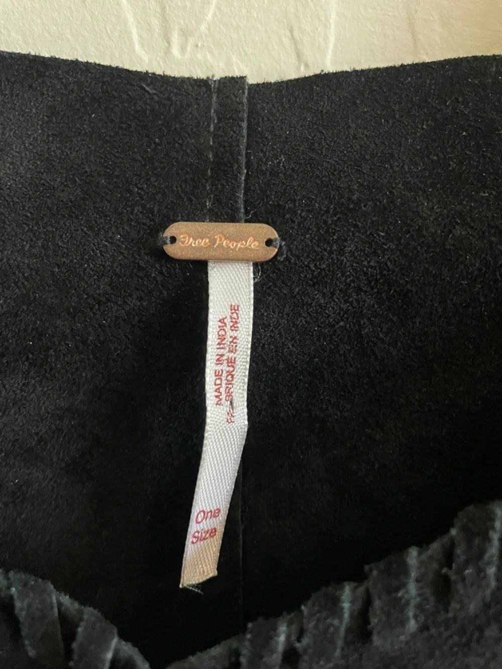 Free People Lights Out Suede Embellished Cape